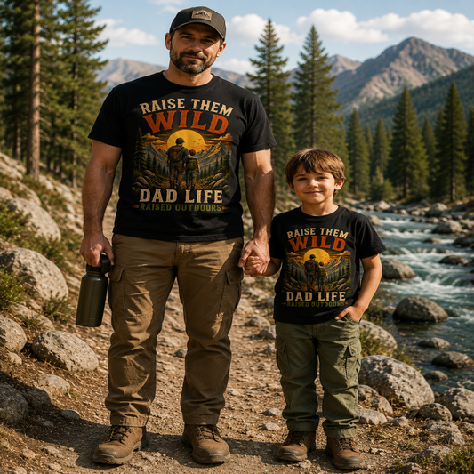 Raise Them Wild - Dad Life-vintage T-shirt
