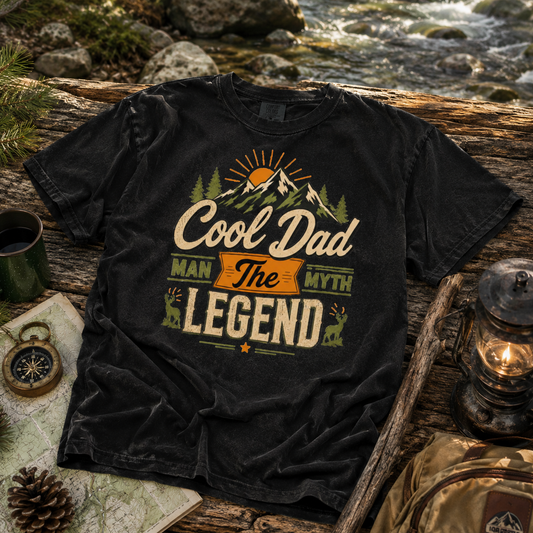 Cool Dad The Man The Myth The Legend Vintage T-Shirt