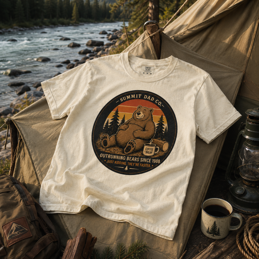 🐻 Unbearable Without Coffee – Vintage Bear Comfort Colors Tee