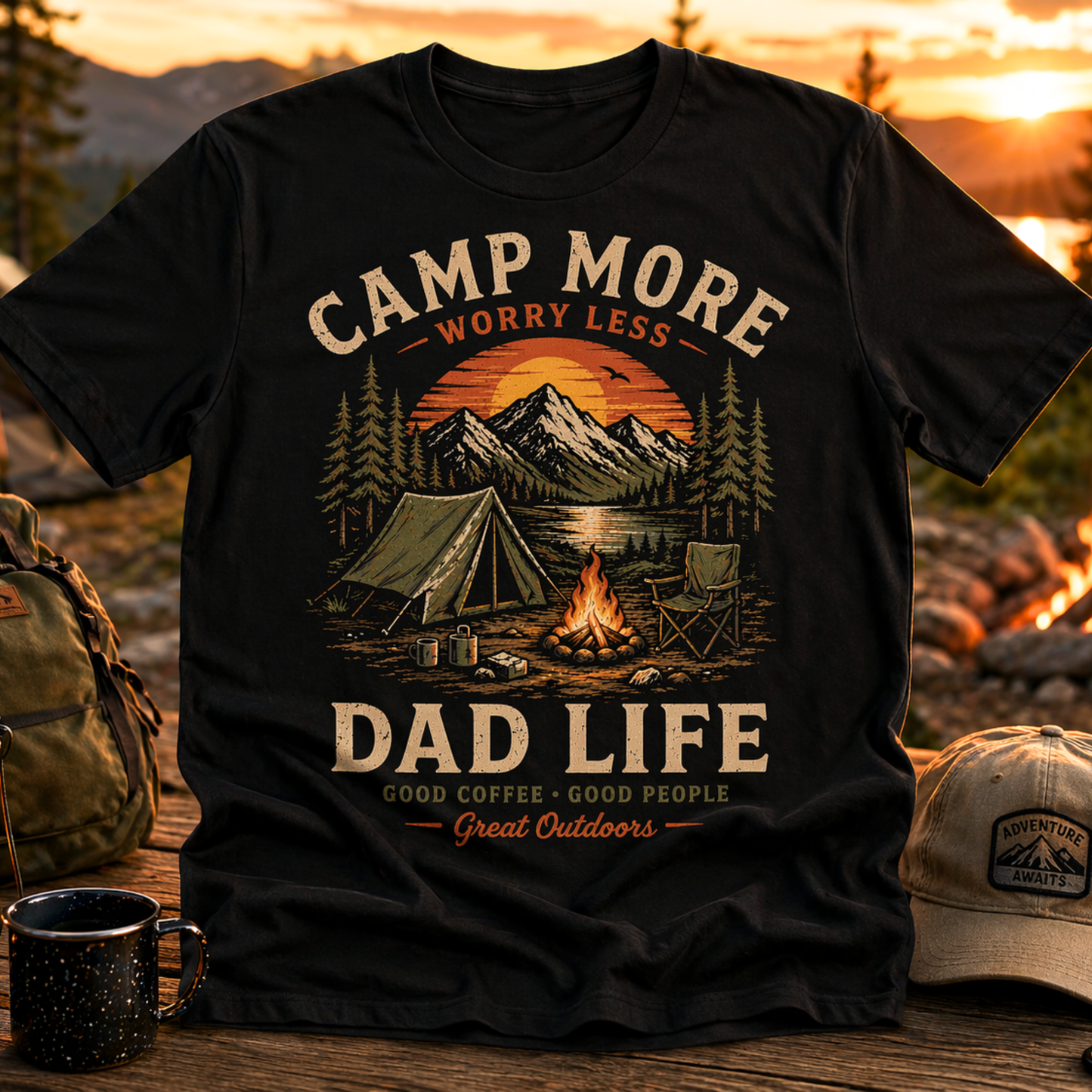 Camping Dad-Built from Adventures
