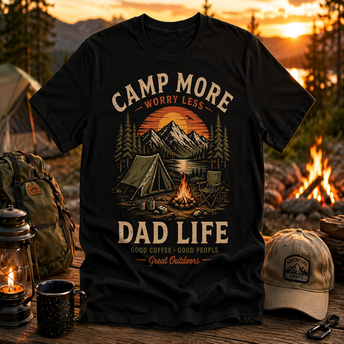 Camping Dad-Built from Adventures