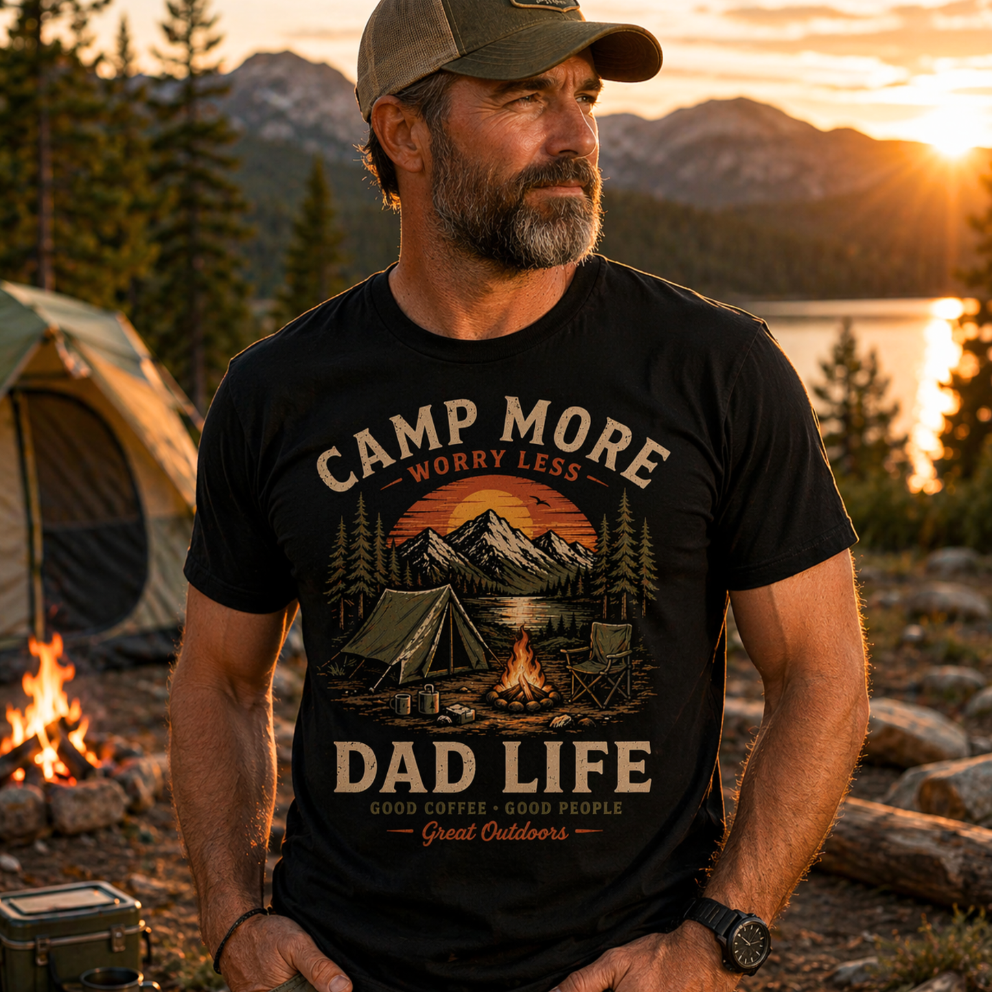 Camping Dad-Built from Adventures