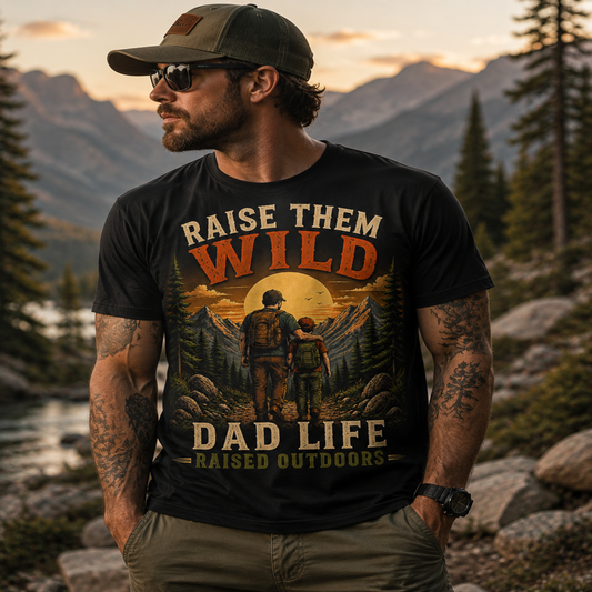 Raise Them Wild - Dad Life-vintage T-shirt